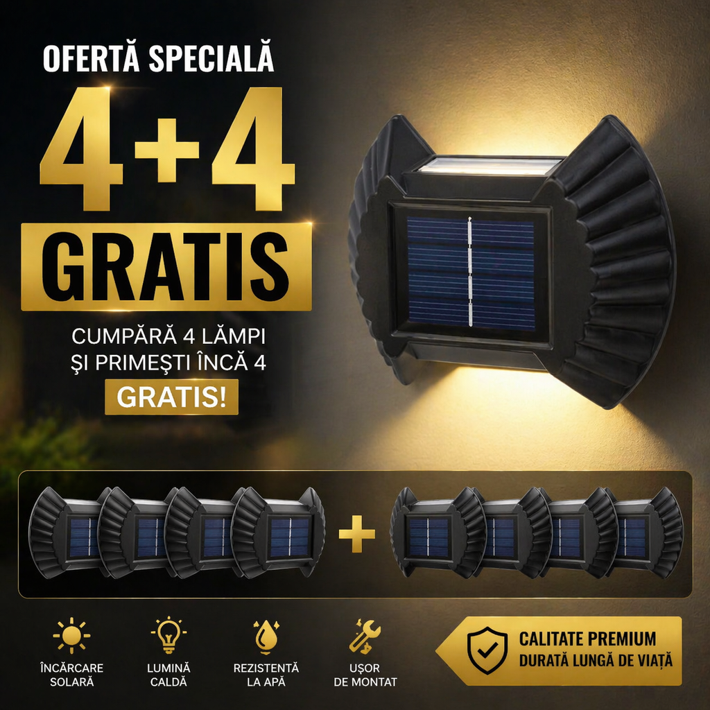 Lampă solară scoică
