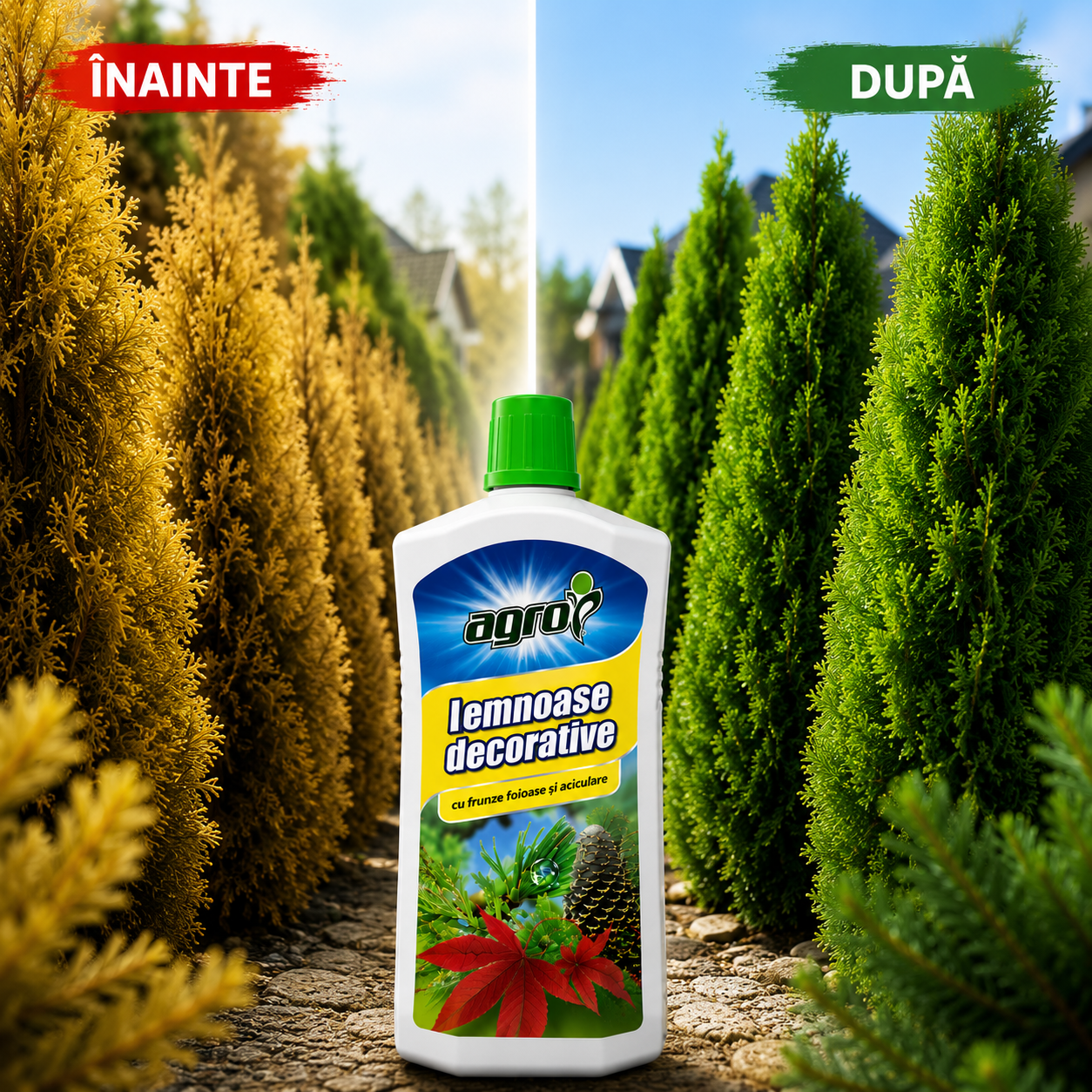 Îngrășământ BIO AGRO pentru Tuia și Conifere - 1 L