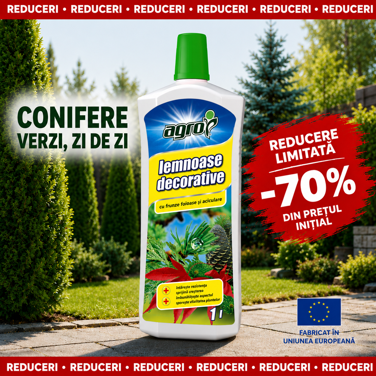 Îngrășământ BIO AGRO pentru Tuia și Conifere - 1 L