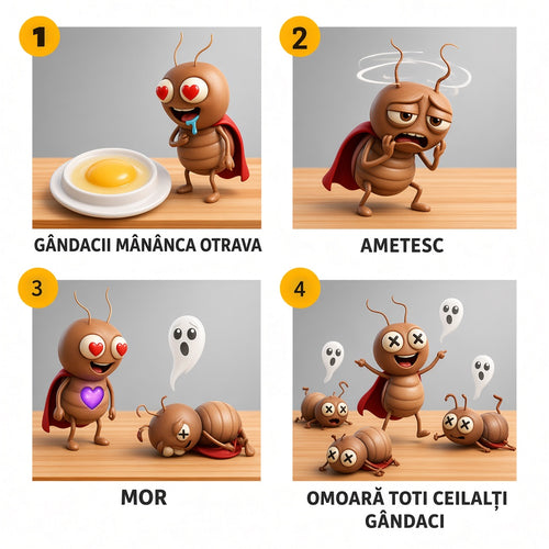 Capcane pentru gandacii de bucatarie
